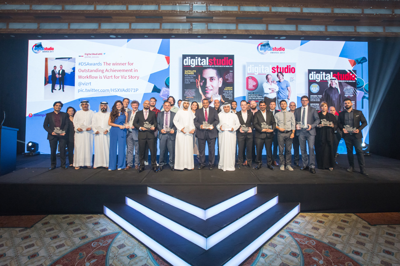 Winners Group Shot, Digital Studio Awards 2017 , Ritz-Carlton, DIFC , Dubai, United Arab Emirates, 22/03/2017 Photo by Fritz John Asuro/ITP Images